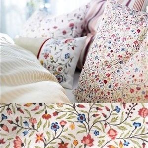 IKEA Floral and Striped Duvet Set